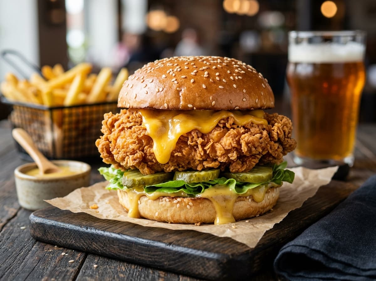 Cheeseburger Poulet Américain