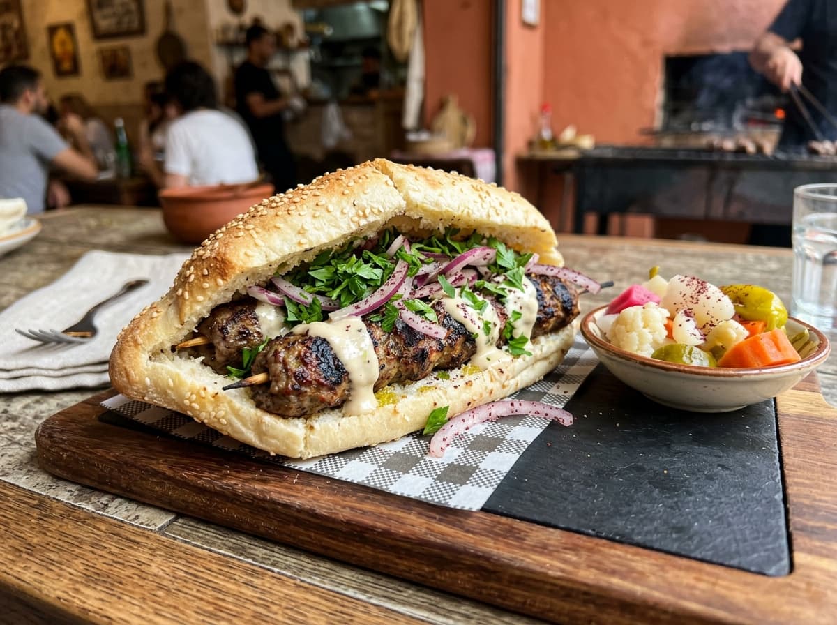 Sandwich Kofta Égyptienne