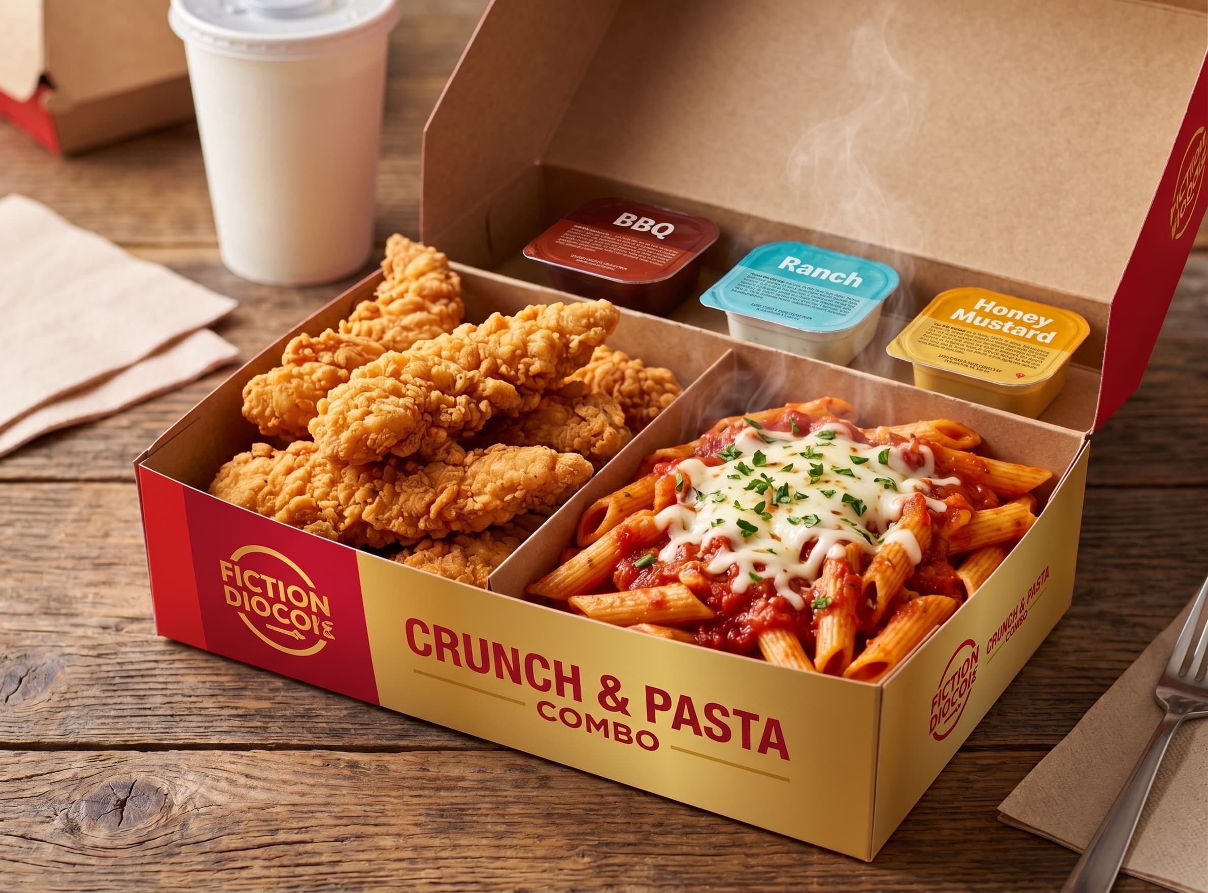 Box Poulet & Pâtes (Crispy)