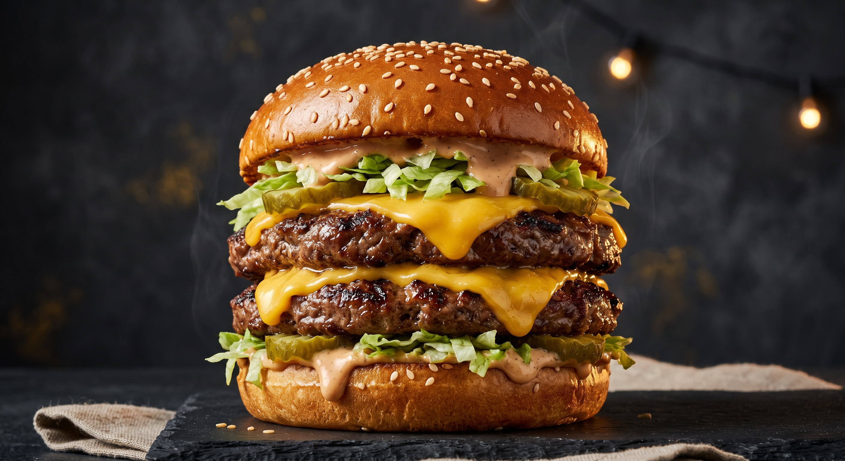Double Cheeseburger Bœuf