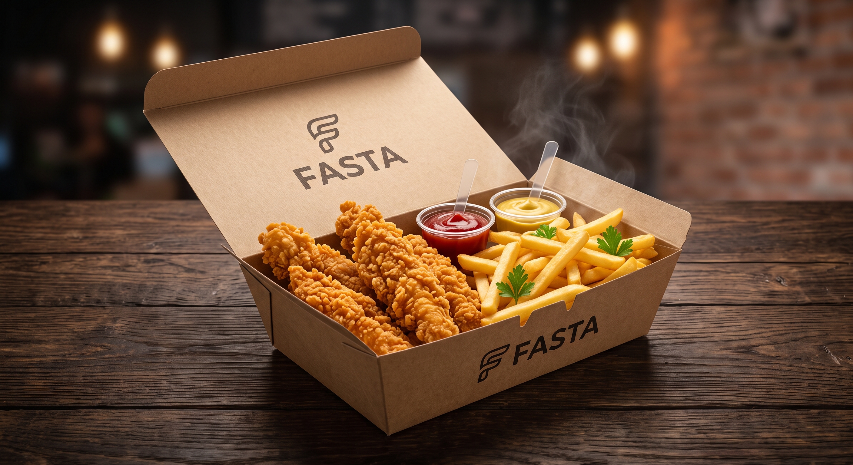 FASTA Strips Box (Poulet Crispy)